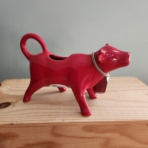 Pioneer Woman Red Cow Ceramic Milk Creamer NWT